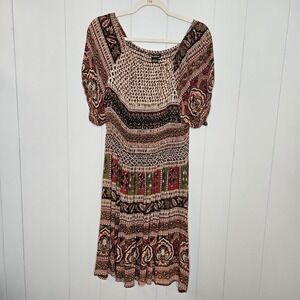 Ana & Rose Women's Dress Size Large Elastic Top